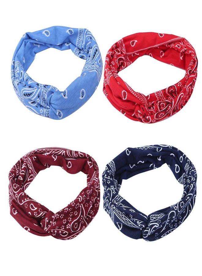 مِيلِيبْرُوتِيا مجموعة من 6 ربطات شعر نسائية من ميلي بروتيا، بتصميم ريترو ونقشة بيزلي، ربطات شعر معقودة، ربطات شعر بوهيمية، ربطات شعر مطاطية مانعة للانزلاق، إكسسوارات شعر للبنات. - Image 4